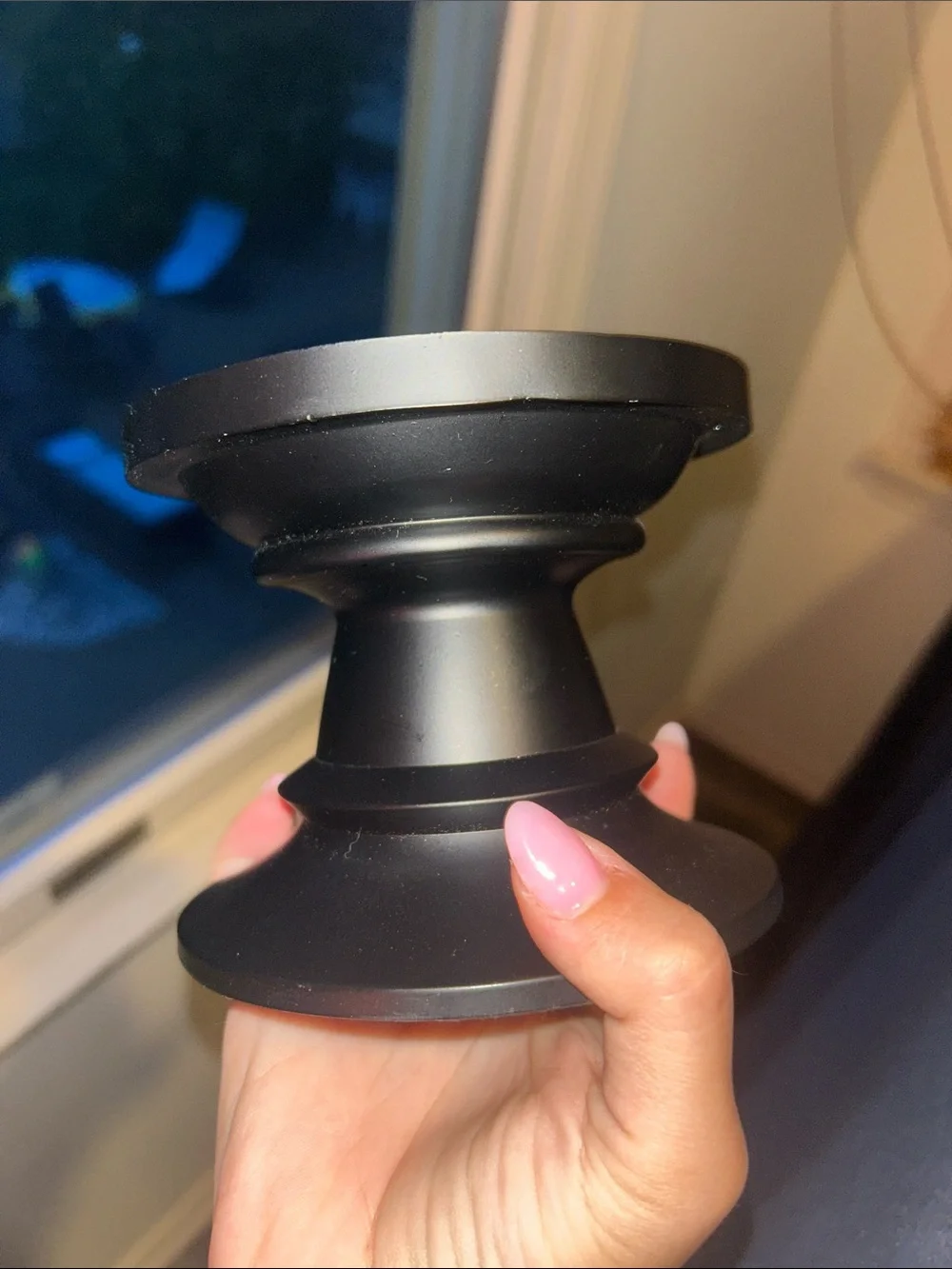 Bath & Body Works Black Matte Pedestal Candle Holder - Picture 2 of 4